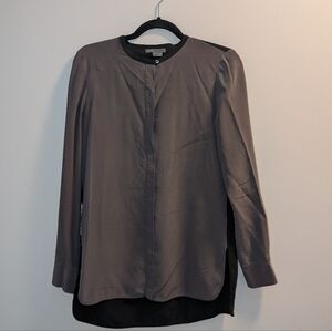 Vince 100% Silk Two-Tone Tunic Blouse – Size 6